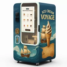 Robot de yogur inteligente: máquina expendedora de yogur 24 / 7 totalmente automática